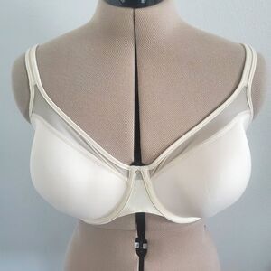 Bali Bra Size 42C One Smooth U Underwire Beige T-Shirt Bra Convertible Straps